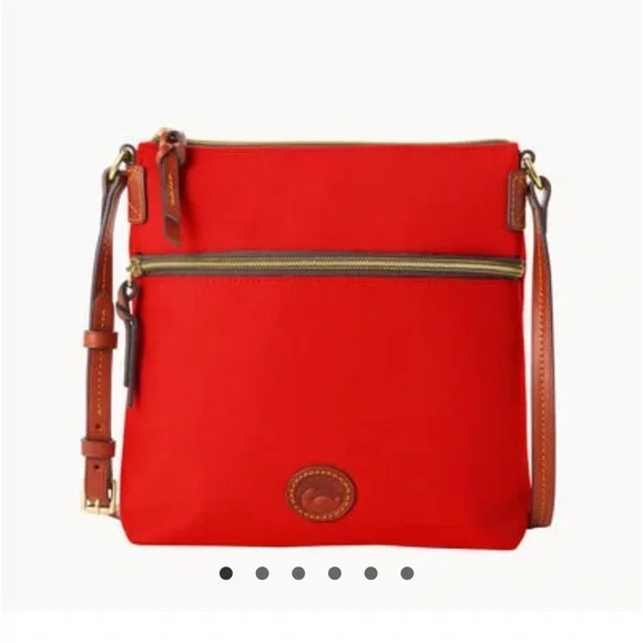 NWT Dooney & Bourke Red Nylon Crossbody Bag REASONABLE OFFERS - Picture 1 of 4